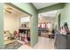 Hallway view of living room and play area at 6436 Emerson St, Pahrump, NV 89048