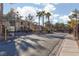 Gated community entrance with landscaped walkway at 7885 W Flamingo Rd # 1092, Las Vegas, NV 89147