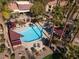 Inviting community pool with shaded seating areas at 7885 W Flamingo Rd # 1092, Las Vegas, NV 89147