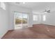 Bedroom with sliding glass doors to backyard at 8322 Rygate Ave, Las Vegas, NV 89178