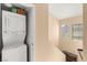 Convenient laundry room with stackable washer and dryer at 8437 Sluman Ct, Las Vegas, NV 89128