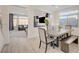 Dining area with view into the living room at 8749 Black Cordon Rd, Las Vegas, NV 89139