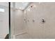 Spacious walk-in shower with multiple shower heads at 8749 Black Cordon Rd, Las Vegas, NV 89139