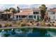 Luxury home with pool and water feature; expansive backyard at 8913 Canyon Springs Dr, Las Vegas, NV 89117