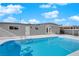 Relaxing blue swimming pool in the backyard at 905 Antelope Way, Las Vegas, NV 89145