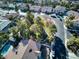 Aerial view of homes and a neighborhood park at 9113 Harvest Homes St, Las Vegas, NV 89123