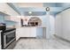 Modern kitchen with stainless steel appliances and marble flooring at 1431 Di Blasi Dr # 105, Las Vegas, NV 89119