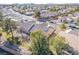 Aerial view of a house with solar panels and a neighborhood setting at 1466 Fieldbrook St, Henderson, NV 89052