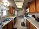 Open kitchen with ample counter space and views into dining area at 2148 Pebble Creek Ln, Laughlin, NV 89029