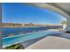 Expansive pool and patio with scenic lake view at 32 Grand Corniche Dr, Henderson, NV 89011