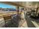 Covered patio with seating for relaxation and outdoor enjoyment at 5353 Dorrell Ln, Las Vegas, NV 89131