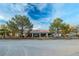 Single-story home with solar panels and a large backyard at 5353 Dorrell Ln, Las Vegas, NV 89131
