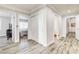 Long hallway with access to bedrooms and bathrooms at 5353 Dorrell Ln, Las Vegas, NV 89131
