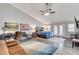 Large main bedroom with sitting area and private access to backyard at 5353 Dorrell Ln, Las Vegas, NV 89131