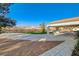 Covered patio with stamped concrete and mountain views at 5353 Dorrell Ln, Las Vegas, NV 89131