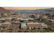 Community overview with lake and mountain views at 536 Woodcrest Dr, Boulder City, NV 89005