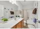 Simple bathroom with tub, shower, and updated vanity at 6072 Isola Peak Ave, Las Vegas, NV 89122