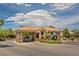 Gated entrance to the community with a horse statue at 6072 Isola Peak Ave, Las Vegas, NV 89122