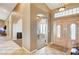 Bright and spacious entryway with views to the living and dining areas at 7015 N Jensen St, Las Vegas, NV 89149