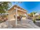 Relaxing patio with seating area and shade structure at 7015 N Jensen St, Las Vegas, NV 89149