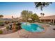 Inviting kidney shaped pool and spa at 7015 N Jensen St, Las Vegas, NV 89149