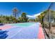 Well-maintained tennis court with surrounding fence at 730 S Royal Crest Cir # 414, Las Vegas, NV 89169