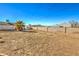 Large backyard with block wall and desert landscaping at 1408 Palm St, Henderson, NV 89011