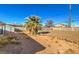 Large backyard with gravel and a palm tree at 1408 Palm St, Henderson, NV 89011