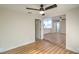 Bright living room with light flooring and a view into the kitchen at 1408 Palm St, Henderson, NV 89011