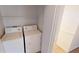 White washer and dryer in a laundry closet at 1420 Arlington Heights St, Las Vegas, NV 89110