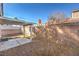 Backyard with covered patio, gravel, and a small tree at 1473 Teddington Ct # 101, Las Vegas, NV 89102