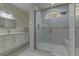 Elegant bathroom with a large walk-in shower and updated vanity at 1656 Black Fox Canyon Rd, Henderson, NV 89052