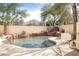 Inviting kidney-shaped pool with a waterfall feature at 1813 Francisco Peak Pl, Las Vegas, NV 89128