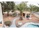 Large backyard with pool, spa, and covered patio; perfect for entertaining at 2000 White Falls St, Las Vegas, NV 89128