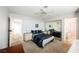 Bedroom with mirrored closet doors and ensuite bathroom at 2000 White Falls St, Las Vegas, NV 89128