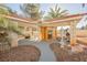 Covered patio with sauna and exercise equipment; luxurious outdoor space at 2000 White Falls St, Las Vegas, NV 89128