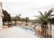 Private backyard oasis featuring a sparkling pool and spa at 2000 White Falls St, Las Vegas, NV 89128