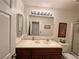 Bathroom with a vanity, sink, and a shower/tub combo at 2076 Mesquite Ln # 302, Laughlin, NV 89029