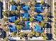 Aerial view of community pool and building complex at 2132 Petersham Ct # D, Las Vegas, NV 89108