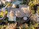 Overhead view of the house and backyard at 2228 Lucerne Ct, Henderson, NV 89014