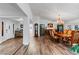 Open concept dining area showing a view of the home's entry and kitchen at 2228 Lucerne Ct, Henderson, NV 89014