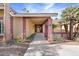 Covered entryway with brick walkway leading to the front door at 2228 Lucerne Ct, Henderson, NV 89014