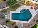 Aerial view of a refreshing blue pool at 2228 Lucerne Ct, Henderson, NV 89014