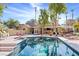 Inviting pool and spa with spacious patio area at 2228 Lucerne Ct, Henderson, NV 89014