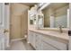 Double vanity bathroom with beige countertop at 2245 Juniper Berry Dr, Las Vegas, NV 89134