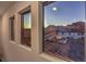 Stunning sunset view from a window at 2376 Switchback Valley St, Las Vegas, NV 89138