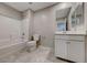 Clean bathroom with bathtub and vanity at 2844 Alenga St, Henderson, NV 89044