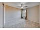 Bright bedroom with ceiling fan and window at 2844 Alenga St, Henderson, NV 89044