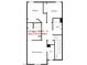 Second floor layout features two bedrooms, two baths, and a primary bedroom with a walk-in shower at 2844 Alenga St, Henderson, NV 89044