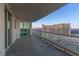 Large balcony offering stunning city views at sunset at 2857 Paradise Rd # 2203, Las Vegas, NV 89109